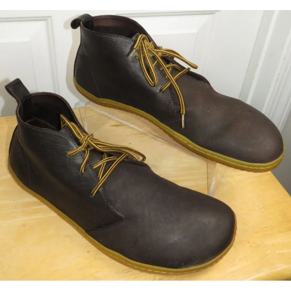 Vivobarefoot Gobi III Bracken Brown Leather Chukka Boots Men’s US 13/EU 47